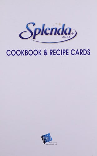 Splenda Cookbook & Recipe Cards