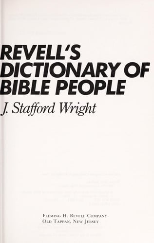 Revell's Dictionary of Bible people