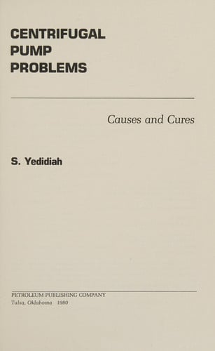 Centrifugal Pump Problems: Causes and Cures