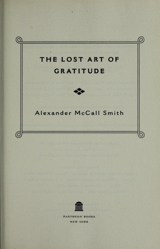 The Lost Art of Gratitude (Isabel Dalhousie Series)
