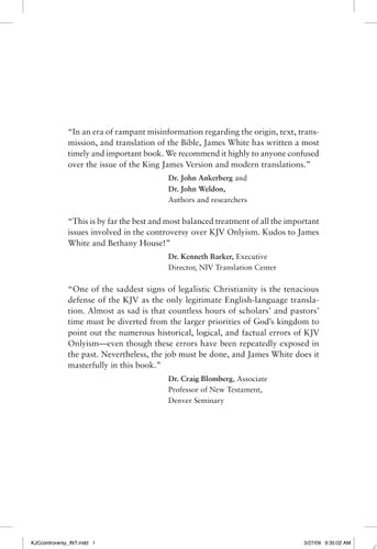 The King James Only Controversy Can You Trust Modern Translations?