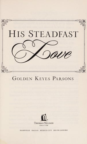 His Steadfast Love (Darkness to Light, 4)