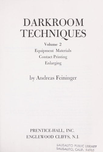 Darkroom Techniques Volume 2