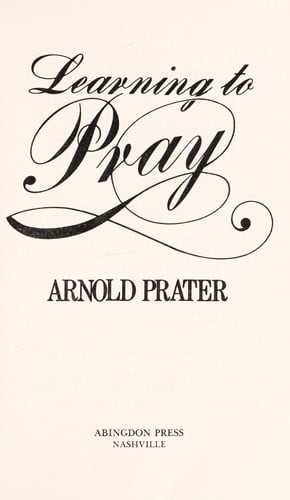 Learning to pray