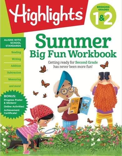 Summer Big Fun Workbook Bridging Grades 1 & 2 Summer Before Second Grade Prep Workbook for Spelling, Reading Comprehension, Language Arts and More
