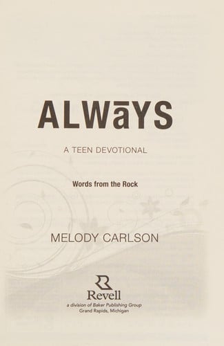 Always: A Teen Devotional (Words From the Rock)