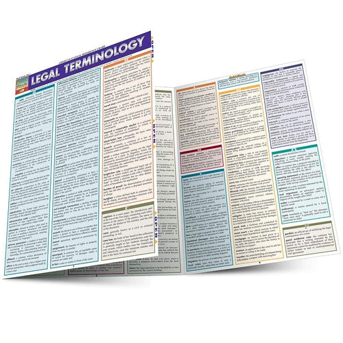 Legal Terminology QuickStudy Laminated Reference Guide