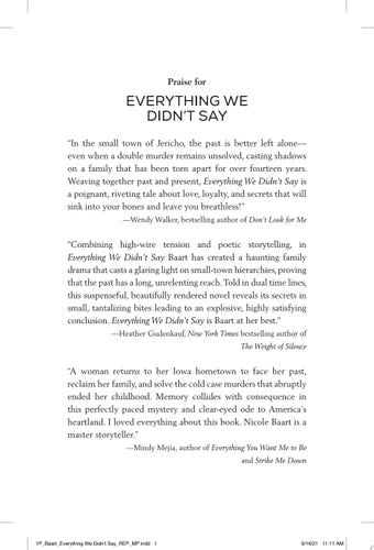 Everything We Didn't Say A Novel