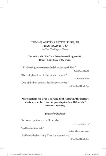 State of the Union A Thriller