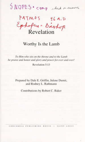 Revelation: Worthy is the Lamb
