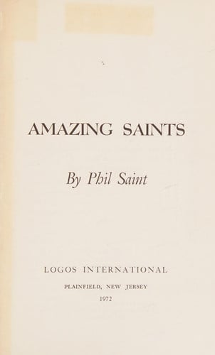 Amazing Saints,