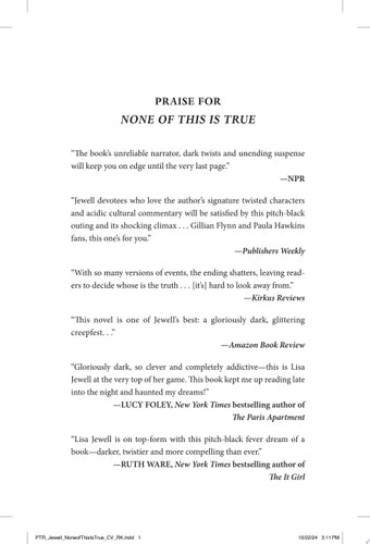 None of This Is True A Novel
