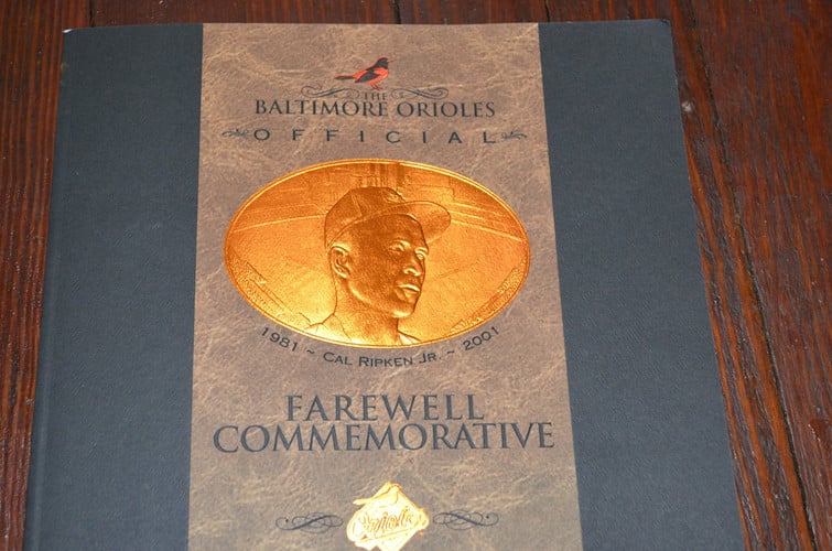 Baltimore Orioles Official Farewell Commemorative Cal Ripken Jr. 2001