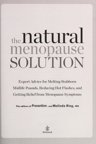 The Natural Menopause Solution