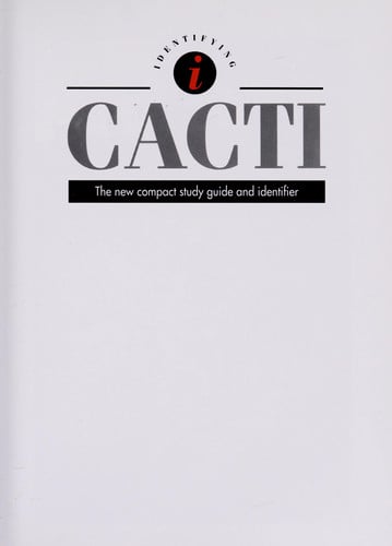 Identifying Guide of Cacti