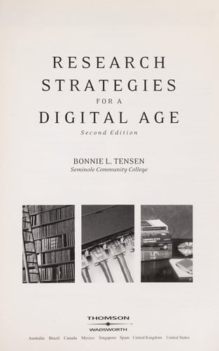 Research Strategies for a Digital Age
