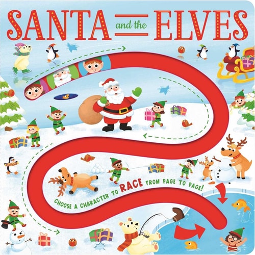 Santa and the Elves Maze Board Maze Book for Kids