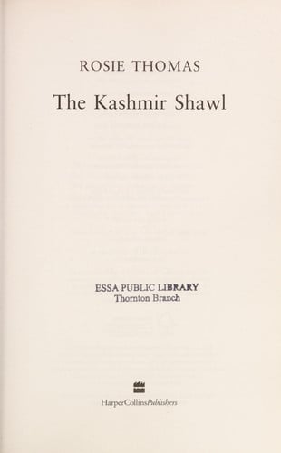The Kashmir Shawl: A Novel