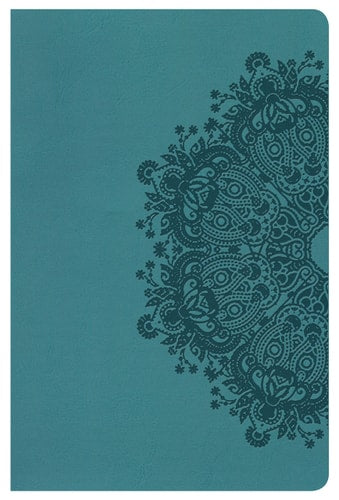 HCSB Ultrathin Reference Bible, Teal LeatherTouch