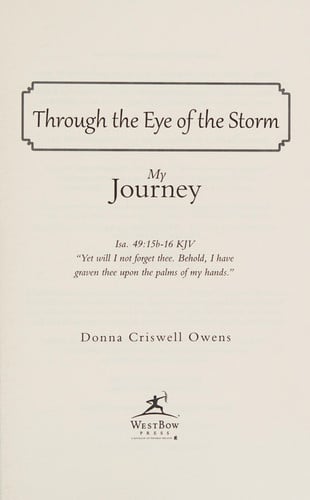 Through the Eye of the Storm: My Journey