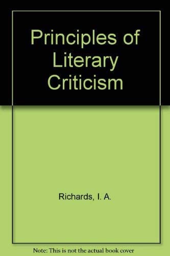 Principles of Literary Criticism