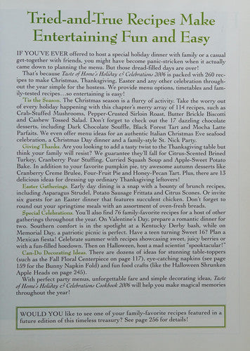 Taste of Home's Holiday & Celebrations Cookbook 2006