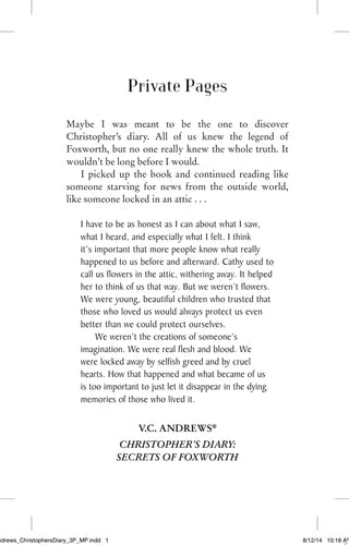Christopher's Diary: Secrets of Foxworth