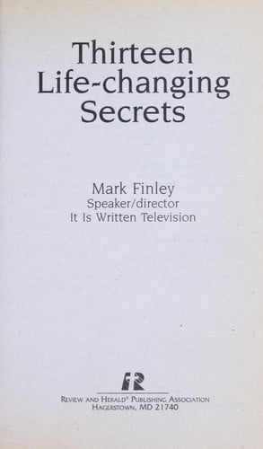 Thirteen Life-Changing Secrets