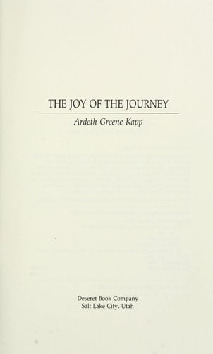 The Joy of the Journey