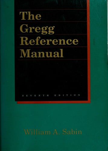Gregg Reference Manual 7ED