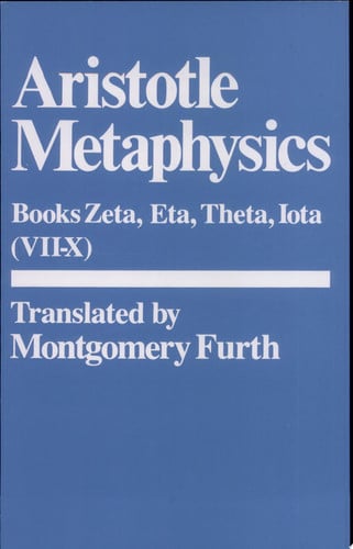 Metaphysics: (Bks. 7–10) (Hackett Classics)