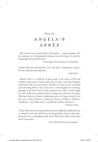 Angela's Ashes: A Memoir