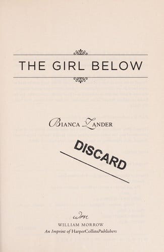 The Girl Below: A Novel
