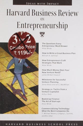 Harvard Business Review on Entrepreneurship (Harvard Business Review Paperback Series)
