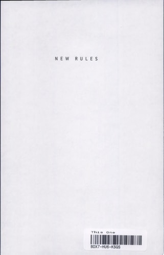 New Rules: Polite Musings from a Timid Observer
