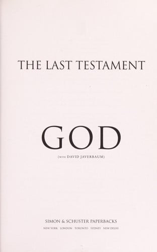 The Last Testament: A Memoir