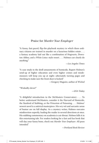 Murder Your Employer The McMasters Guide to Homicide