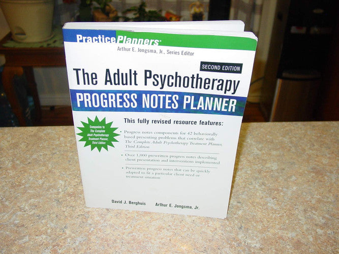 The Adult Psychotherapy Progress Notes Planner