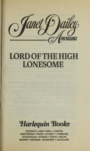 Lord Of The High Lonesome (Americana # 34 North Dakota)