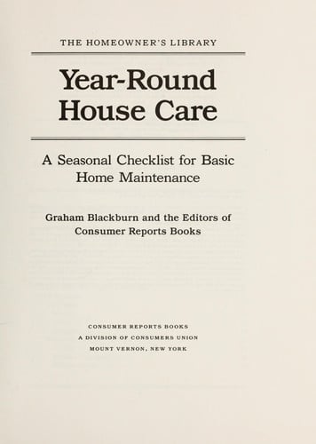 Year-Round House Care: A Seasonal Checklist for Home Maintenance