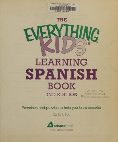 The everything kids' learning Spanish book