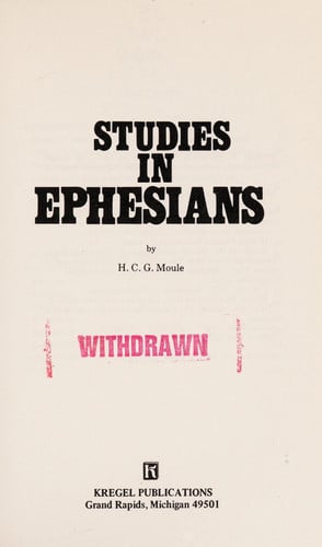Studies in Ephesians (Kregel popular commentary series)