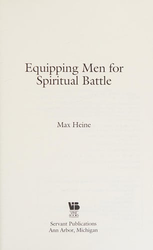 Equipping Men for Spiritual Battle