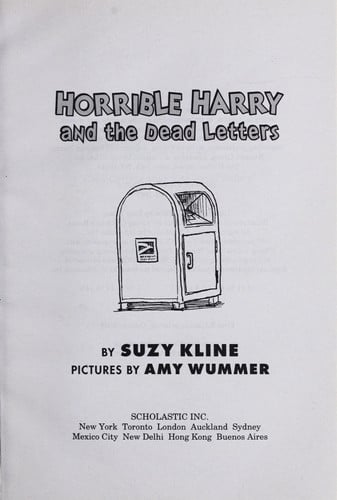 Horrible Harry and the Dead Letters