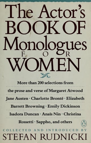 The Actor's Book of Monologues for Women