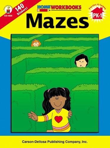 Mazes, Grades PK - 1 (Home Workbooks)
