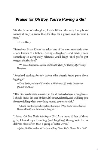 Oh Boy, You're Having a Girl: A Dad's Survival Guide to Raising Daughters