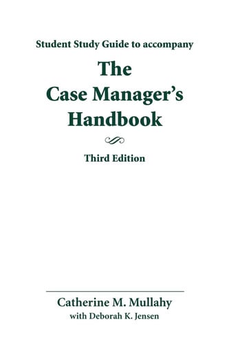 Study Guide for Case Manager's Handbook