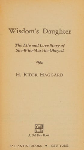 Wisdom's Daughter (A Del Rey Book)
