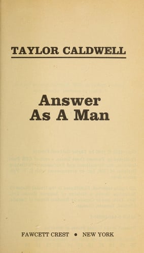 Answer as a Man